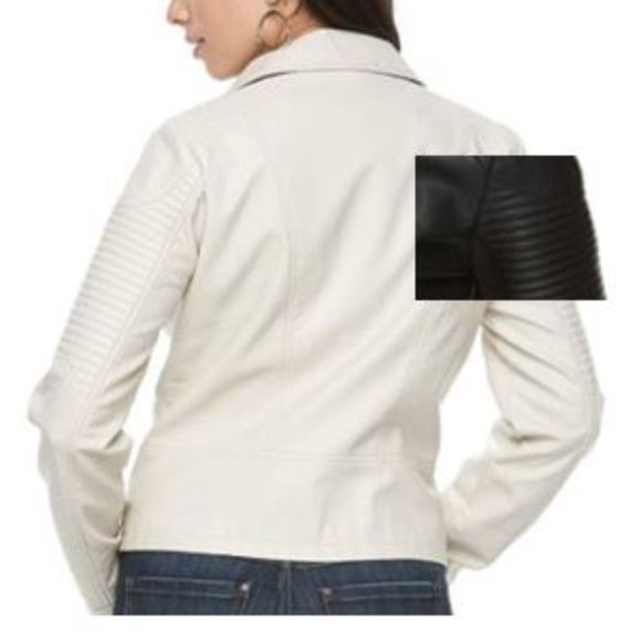 Faux Black Leather Jacket - Picture 5 of 7